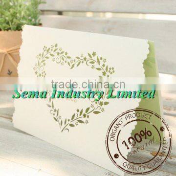 Customized printing paper card/paper wedding invitation cards