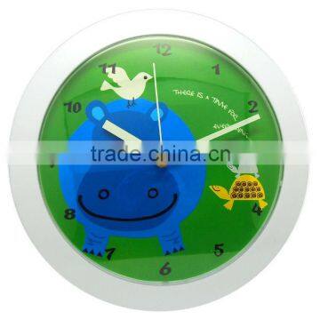 10 inch promotional plastic clock baby room wall decor