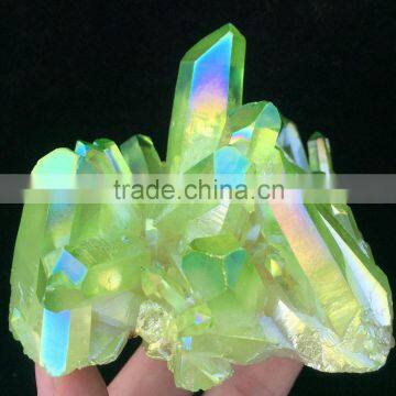 Natural green Quartz Crystal Cluster Points ,Rock Specimens,Original Cluster,Wholesales