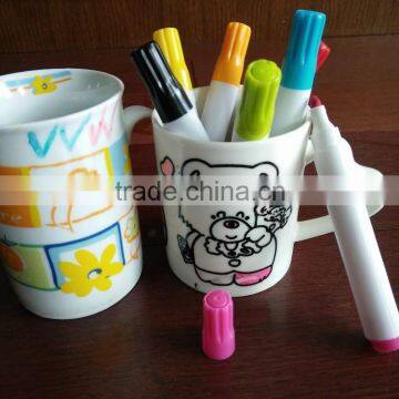 DIY Drawing ceramic marker pens for kids