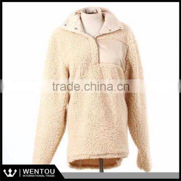 Wholesale Fashion Monogrammed Sherpa Pullover