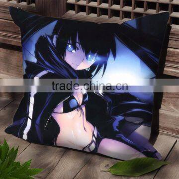 New Black Rock Shooter Anime Dakimakura Square Pillow Cover SPC48