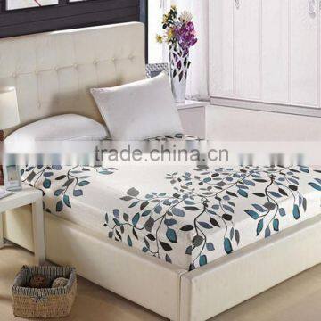 Wholesale Custom Print Fitted Bed Sheet, Rubber Fitted Sheet