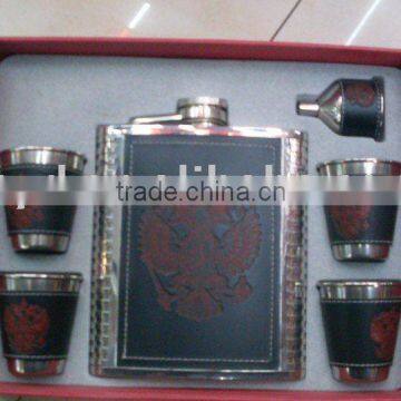 Kit Flagon(Stainless steel hip flask set)