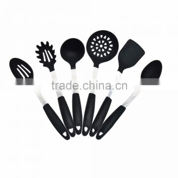 Silicone handle heat resistant durable non-toxic silicone kitchen utensils