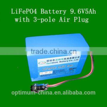 Deep Cycle 9.6v Lithium Ion Battery 5ah-10ah for Led Light