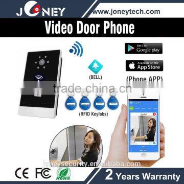 Smart Phone Wifi Wireless Video Door Phone With Card Reader