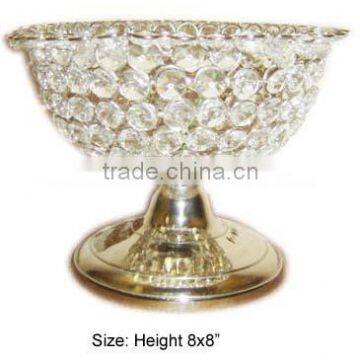 Crystal decorative fruit bowl