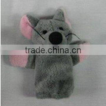 Personalized plush mouse finger puppet, lovely plush mouse finger puppet