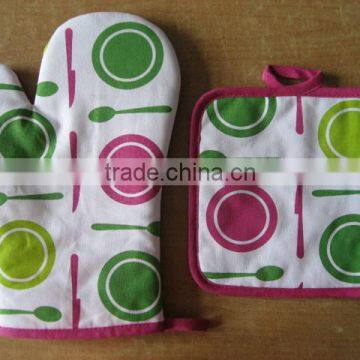 Kitchen Textile Pigment Printing Pot Holder and Oven Mitten Wholesale China Supplier photo-2