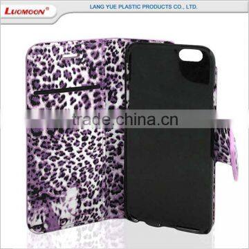 Two Card Slot Separable Leopard pu Leather Flip Cover Case for lg Magna g4 Stylus photo-4