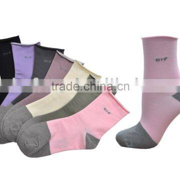 Bamboo charcoal cotton women socks