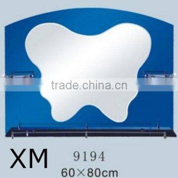 unique sanitary mirror with shelf bathroom mirror factory directly sale decorative mirror made in china