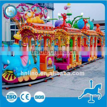 China electric train toy children train ride amusement park mini train rides elephant train ride for sale