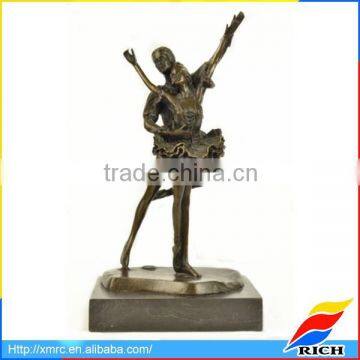 2015 Pas de deux metal cast figurine home decoration dancer Figurine