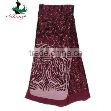 Haniye JLQ19-1/Newest african net lace with sequins high quality african tulle lace fabric