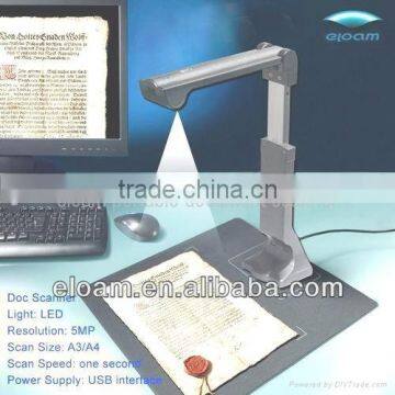 Office and educational software, intelligent application OCR Supported a3 portable document scanner