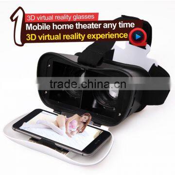 Google cardboard HeadMount VR BOX 2.0 Version VR Virtual 3D Glasses for 3.5" - 6.0" Smart Phone