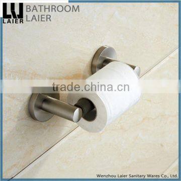 China Manufacture Multi-Purpose Zinc Alloy Brush Nicked Bathroom Sanitary Items Wall Mounted Toilet Paper Holder photo-2
