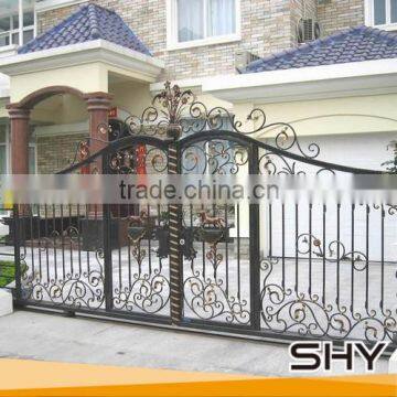 Metal Wrought Iron Beautiful Decoration Door photo-6