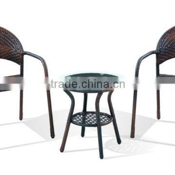 Garden Outdoor Rattan Coffee Table and Chair