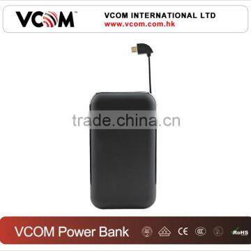 Hot selling factory USB power bank 10000mAh with LED indicator