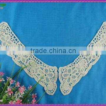 2015 Dresses guipure lace Textile Embroideredfloral neck lace collar for garment