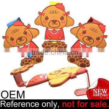 OEM manufacture cute soft pvc custom cartoon back door hook