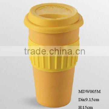 12oz mug w/ silicone lid & grip