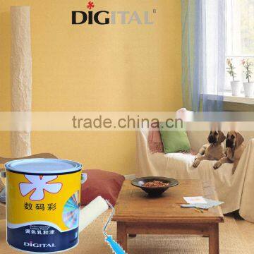 Non-toxic extra dark latex paint for interior wall