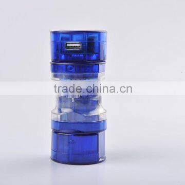 Top quality copper pin USB port international worldwide travel plug adapter