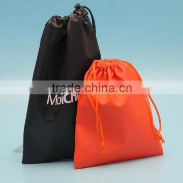 promotional drawstring small leather gift pouch