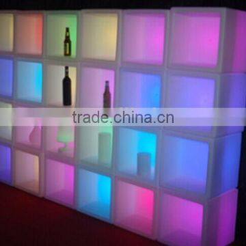 led ice cube bucket for wine displaying/wine display