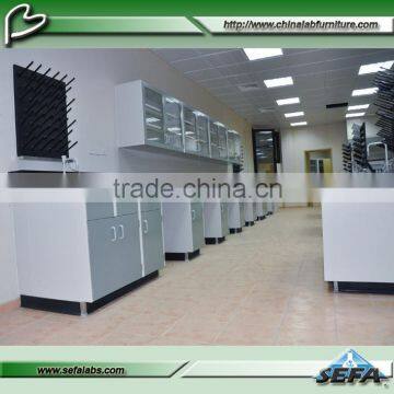 Fashion Customized Lab Total Steel Furniture Wall Bench With Drawer