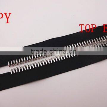 15# fancy metal zipper with top end