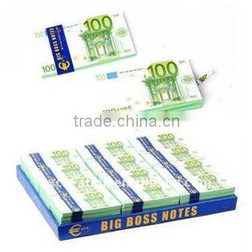 "Euro" banknote notes book