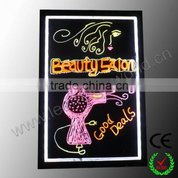 2014 new hair solon writing led marker board