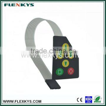 Classic pet thin film membrane tactile keypad metal domes