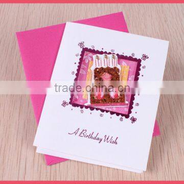 Beautiful Design pop up happy birthday greeting card wholesale