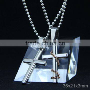 18K Gold Color Jesus Pendant Cross Necklace photo-3
