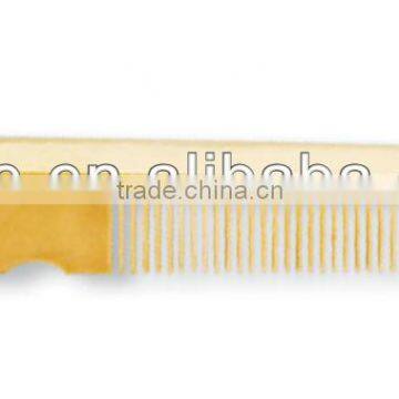 2013 best selling disposable hotel wooden comb packed into opp bag