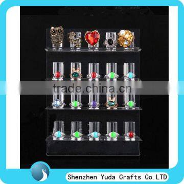 Transparency acrylic body jewelry display case jewelry display ring stand