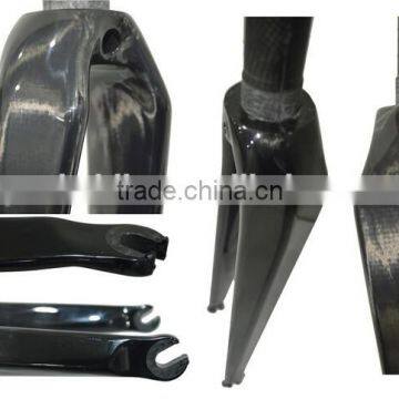 Top-good Quality Supplier Double Crown Bicycle Fork/ Carbon Disc Road Bike Fork/ Carbon Fork photo-3