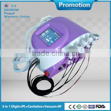 China Patent Design 6 IN 1 rent ipl machine with Vacuum Cavitation (CE,ISO,Low price)