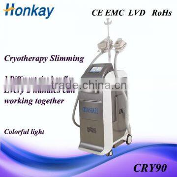 cryotherapy system 26% reduce,3 freeze cryotherapy handles Cryo Fat Freezing machine