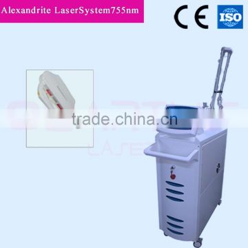 The new style Alexandrite laser 755nm hair removal machine with big screen and more lunguage choices