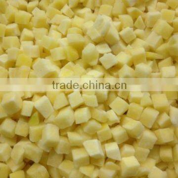 IQF yellow peach diced