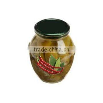 High Quality 100% Tunisian Table Olives,Green Olives With Cayenne Peppers & Laurel,Table Olives 370 ml Glass Jar photo-2