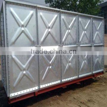 High pressed hot dipped galvanized steel water storage tank