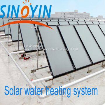 Solar keymark solar panel heating collector of black frame,grid absorber